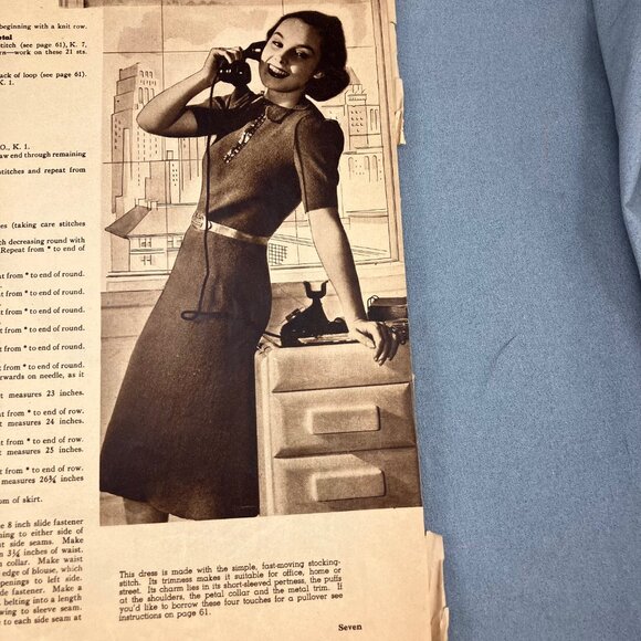 1939 Lux Knitting Pattern Magazine Book - Picture 11 of 13